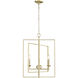 Nellis 4 Light 20 inch Modern Gold Indoor Pendant Ceiling Light